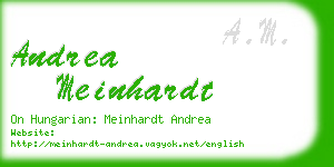 andrea meinhardt business card